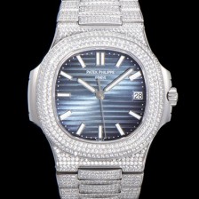 SA급 파텍필립 남성용 노틸러스 5711/1R-010 보석/큐빅 셋팅 오토매틱 Cal.324 S C 타입 40미리 블루다이얼 PAT75710 xx