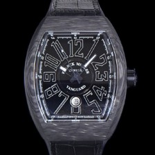 SA급 프랭크뮬러 남성용 V 45 SC DT 뱅가드 2824 므브먼트 오토매틱 44미리 카본 케이스 러버밴드 블랙다이얼 FRA71140 xx