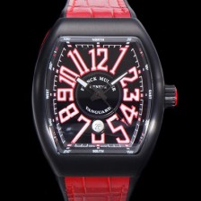 SA급 프랭크뮬러 남성용 V 45 SC DT 뱅가드 2824 므브먼트 오토매틱 44미리 PVD코팅 케이스 러버밴드 블랙다이얼 FRA75499 xx