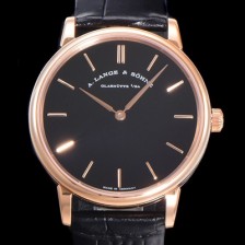 SA급 아랑게운트죄네 남성용 색소니아 씬 211.033 랑게 39미리 18k 로즈골드 블랙 다이얼 오토매틱 무브먼트 LAN40879 xx