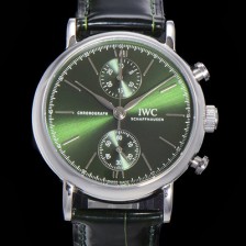 SA급 아이더블유씨 남성용 포르토피노 IW391405 그린 다이얼 39미리 악어가죽 7750 오토매틱 무브먼트 IWC76298 xx