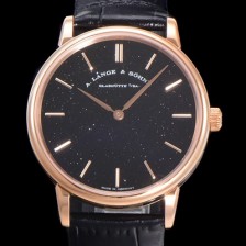 SA급 아랑게운트죄네 남성용 색소니아 씬 211.033 랑게 39미리 18k 로즈골드 블랙 다이얼 오토매틱 무브먼트 LAN40885 xx
