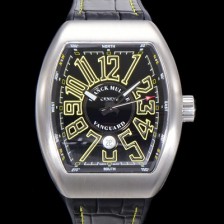 SA급 프랭크뮬러 남성용 뱅가드 2824 므브먼트 오토매틱 44미리 러버밴드 블랙다이얼 FRA75489 xx