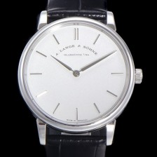 SA급 아랑게운트죄네 남성용 색소니아 씬 205.086 랑게 39미리 화이트 다이얼 오토매틱 무브먼트 LAN40856 xx