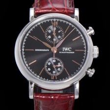 SA급 아이더블유씨 남성용 포르토피노 IW391404 블랙 다이얼 39미리 악어가죽 7750 오토매틱 무브먼트 IWC76300 xx