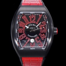 SA급 프랭크뮬러 남성용 V 45 SC DT 뱅가드 2824 므브먼트 오토매틱 44미리 PVD코팅 케이스 러버밴드 블랙다이얼 FRA75504 xx