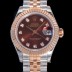 SA급 로렉스 여성용 데이져스트 신형 m279171-0011 28mm 브라운 다이얼 쥬빌리 브레이슬릿 ETA2671오토매틱 무브먼 ROL00805 xx