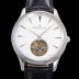 SA급 예거 르꿀르뜨 남성용 마스터 울트라 씬 투어빌론 43mm 가죽줄 화이트다이얼 jag3991 xx