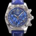 SA급 브라이틀링 남성용 윈드라이더 크로노맷 오토매틱 ETA-7750 기계식 44mm 가죽줄 블루다이얼 bre9123 xx