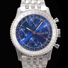 SA급 브라이틀링 남성용 네비타이머 크로노그래프 ETA7750-2 타입 오토매틱 41mm 메탈줄 블루다이얼 bre5935 xx