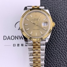 SA급 로렉스 남성용 904L스틸!! 2022신형 데이져스트 41mm II 126333 !! 18K 옐로골드 샴페인 컬러 다이얼 브레이슬릿 신형 Cal.3235 오토매틱 무브먼트 ROL09327 xx