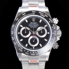 SA급 로렉스 남성용 904L스틸!! 데이토나 116500ln 오이스터 40미리 오토매틱 7750 타입 블랙다이얼 ROL72589 xx
