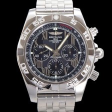 SA급 브라이틀링 남성용 크로노맷 오토매틱 크로노그래프 ETA7750-2타입 44mm 매탈줄 블랙다이얼 bre1219 xx