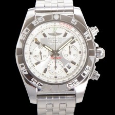 SA급 브라이틀링 남성용 크로노맷 오토매틱 크로노그래프 ETA7750-2타입 44mm 매탈줄 화이트다이얼 bre9153 xx