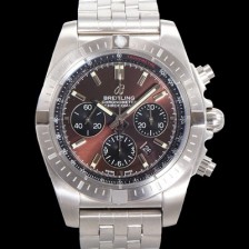 SA급 브라이틀링 남성용 크로노맷 오토매틱 크로노그래프 ETA7750-2타입 44mm 매탈줄 브라운다이얼 bre5131 xx