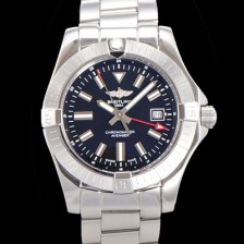 SA급 브라이틀링 남성용 어벤져 오토매틱 GMT 아시안 2836-2 타입 43mm 스틸 메탈시계 블랙다이얼 bre9912 xx