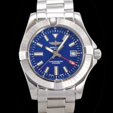 SA급 브라이틀링 남성용 어벤져 오토매틱 GMT 아시안 2836-2 타입 43mm 스틸 메탈시계 블루다이얼 bre9395 xx