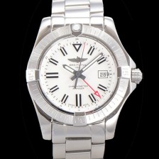 SA급 브라이틀링 남성용 어벤져 오토매틱 GMT 아시안 2836-2 타입 43mm 스틸 메탈시계 화이트다이얼 bre1291 xx