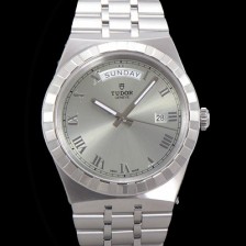 SA급 튜더 남성용 로얄 워치 오토매틱 스위스 ETA2836-2 타입 41mm 메탈줄 실버다이얼 tud5152 xx