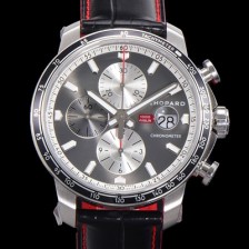 SA급 쇼파드 남성용 밀러 밀가리아 Ref.168571 오토매틱 크로노그래프 아시안 7750-2타입 44mm 가죽줄 그레이다이얼  cho3192 xx