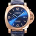 SA급 파네라이 남성용 루미노르 1950 3데이 마리나 18K 로즈골드 PAM01114 오토매틱 44미리 블루다이얼 pan9121 xx