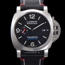 SA급 파네라이 남성용 루미노르 1950 3데이 44미리 PAM00732 오토매틱 P.9010타입 가죽줄 블랙다이얼 pan9532 xx