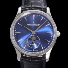 SA급 예거 르꿀르뜨 남성용 마스터 울트라 씬 문페이즈 오토매틱 925타입 39mm 가죽줄 블루다이얼 jag1939 xx