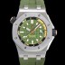 SA급 오데마피게 남성용 로얄오크 오프쇼어 다이버 오토매틱 Cal.4308타입 42mm  우레탄줄 그린다이얼 aud9595 xx