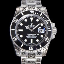 SA급 로렉스 남성용 서브마리너 오토매틱 Cal.3135 타입 40mm 904L메탈+무늬 블랙다이얼  rol9151 xx