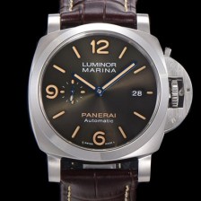 SA급 파네라이 남성용 루미노르 1950 3데이 44미리 PAM01116 오토매틱 P.9010타입 가죽줄 브라운다이얼 pan2153 xx