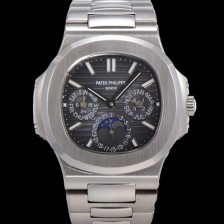 SA급 파텍필립 남성용 Ref.5740 노틸러스 문페이즈 오토매틱 Cal.240 Q타입 40mm 메탈줄  그레이다이얼 pat9911 xx