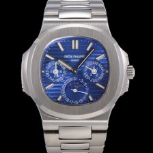 SA급 파텍필립 남성용 Ref.5740 노틸러스 문페이즈 오토매틱 Cal.240 Q타입 40mm 메탈줄  블루다이얼 pat3512 xx