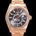 SA급  로렉스 남성용 스카이더웰러 오이스터 퍼페츄얼 오토매틱 Cal.9001타입 42미리 18K 로즈골드 그레이 다이얼 rol5295 xx