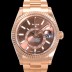 SA급  로렉스 남성용 스카이더웰러 오이스터 퍼페츄얼 오토매틱 Cal.9001타입 42미리 18K 로즈골드 브라운 다이얼 rol5294 xx