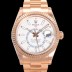 SA급  로렉스 남성용 스카이더웰러 오이스터 퍼페츄얼 오토매틱 Cal.9001타입 42미리 18K 로즈골드 화이트 다이얼 rol5293 xx