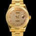 SA급 로렉스 남성용 데이데이트II 오토매틱 E2836-2 타입 40mm  18K 옐루골드 올금 다이아몬드 문자판 골드다이얼 rol3125 xx