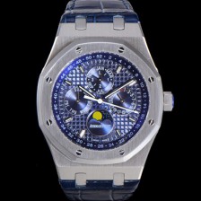 SA급 오데마피게 남성용 로얄오크 퍼펙츄얼 캘린더 41mm 오토매틱 T5134 타입 가죽줄 블루다이얼 aud0487  xx