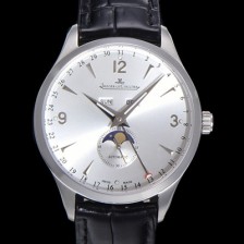 SA급 예거르꿀뜨르 남성용 마스터 캘린더 문페이즈  오토매틱 866 39mm 가죽줄 실버다이얼 jag5125 xx