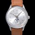 SA급 예거르꿀뜨르 남성용 마스터 캘린더 문페이즈 오토매틱 866  39mm 가죽줄 실버다이얼 jag1235 xx
