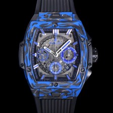 SA급 휴블렛 남성용 스피릿 빅뱅 마스터피스 카본제질  크로노그래프 Hub4700타입 45mm 러버우레탄줄 스켈래톤다이얼 hub1954 xx