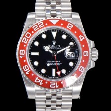 SA급  로렉스 남성용 지엠티 마스터II 오토매틱 Cal.3186 타입 40mm 5선 쥬빌리 브레이슬릿 블랙다이얼 rol1292 xx