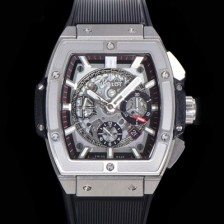 SA급 휴블렛 남성용 스피릿 빅뱅 마스터피스 크로노그래프 Hub4700타입 45mm  러버우레탄줄 스켈래톤다이얼 hub1951 xx