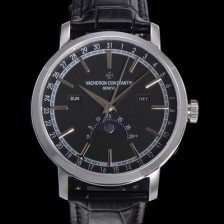 SA급 바쉐런콘스탄팀 남성용 트레디셔널 문페이즈 오토매틱 2460QCL 타입 41mm 가죽줄 블랙다이얼   vac2151 xx