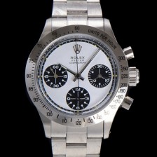 SA급 로렉스 남성용 1965년 모델 클래식 코스모그래프 데이토나  Ref.6239 수동감기/기계식 37mm 스크류 다운 푸셔 메탈줄 화이트다이얼 rol9911 xx