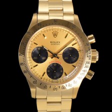 SA급 로렉스 남성용 1965년 모델 클래식  코스모그래프 데이토나  Ref.6239 수동감기/기계식 37mm 18K옐루골드 스크류 다운 푸셔 메탈줄 골드다이얼 rol1235 xx