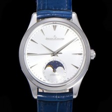 SA급 예거르꿀뜨르 남성용 마스터 울트라 씬 문페이즈 39mm 오토매틱 866타입 가죽줄 화이트다이얼 jag3211 xx