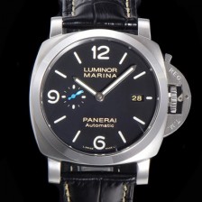SA급 파네라이 남성용 PAM01312 루미노르 1950 3데이 44미리 오토매틱 P.9010타입 가죽줄 블랙다이얼 pan3511 xx