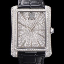 SA급 피아제 남성용 블랙티 오토매틱 ETA2824-2 타입 32mm 풀 다이아몬드 보석다이얼  pia8684 xx