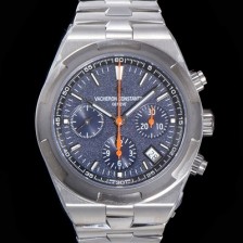 SA급 바쉐런콘스탄틴 남성용 오버시즈 크로노그래프 42mm 오토매틱 5500S 메탈줄 그레이다이얼 vac5921 xx