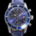 SA급 브라이틀링 남성용 슈퍼오션 해리티지 크로노그래프 ETA7750-2 타입 오토매틱 46mm 가죽줄  블루다이얼 bre9642 xx